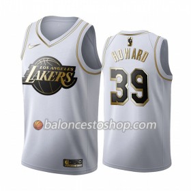 Camiseta Hombre NBA Los Angeles Lakers Dwight Howard 39 2019-20 Nike Blanco Golden Edition Swingman